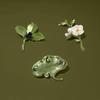 1 Piece Green Plant Leaf Brooch Pin Corsage Women Vintage Flower Pearl Brooches Pins Lady Wedding Party Elegant Badges Jewelry