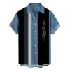 Summer New Plus Size Men's Casual 3D Digital Printed Short Sleeved Shirt Men's Shirt