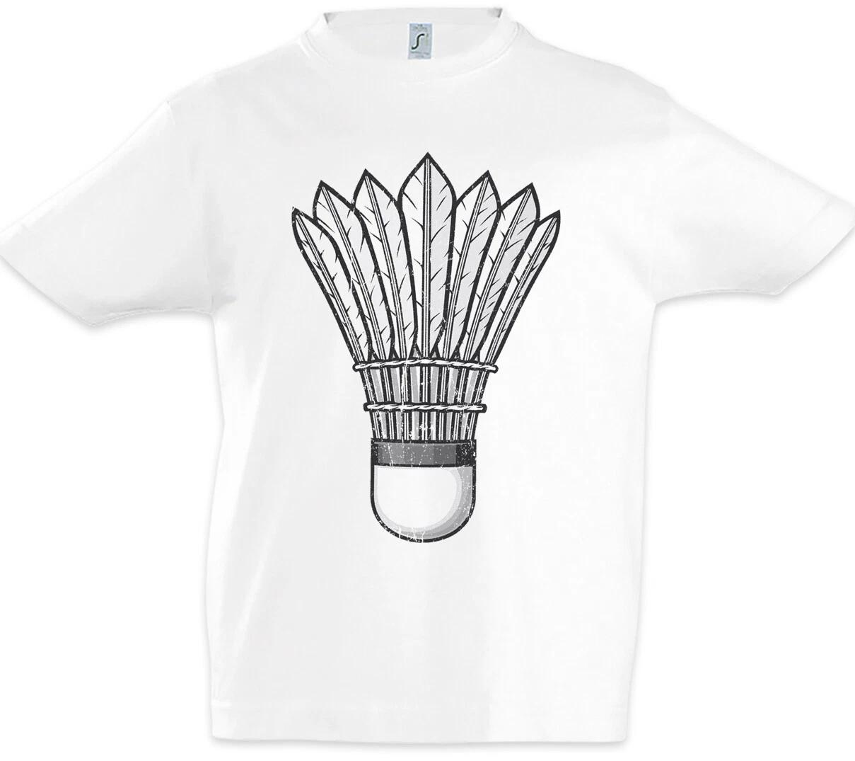 Badminton Birdie Kids Boys T-Shirt Player Passion Love Ball Racket Stick 100