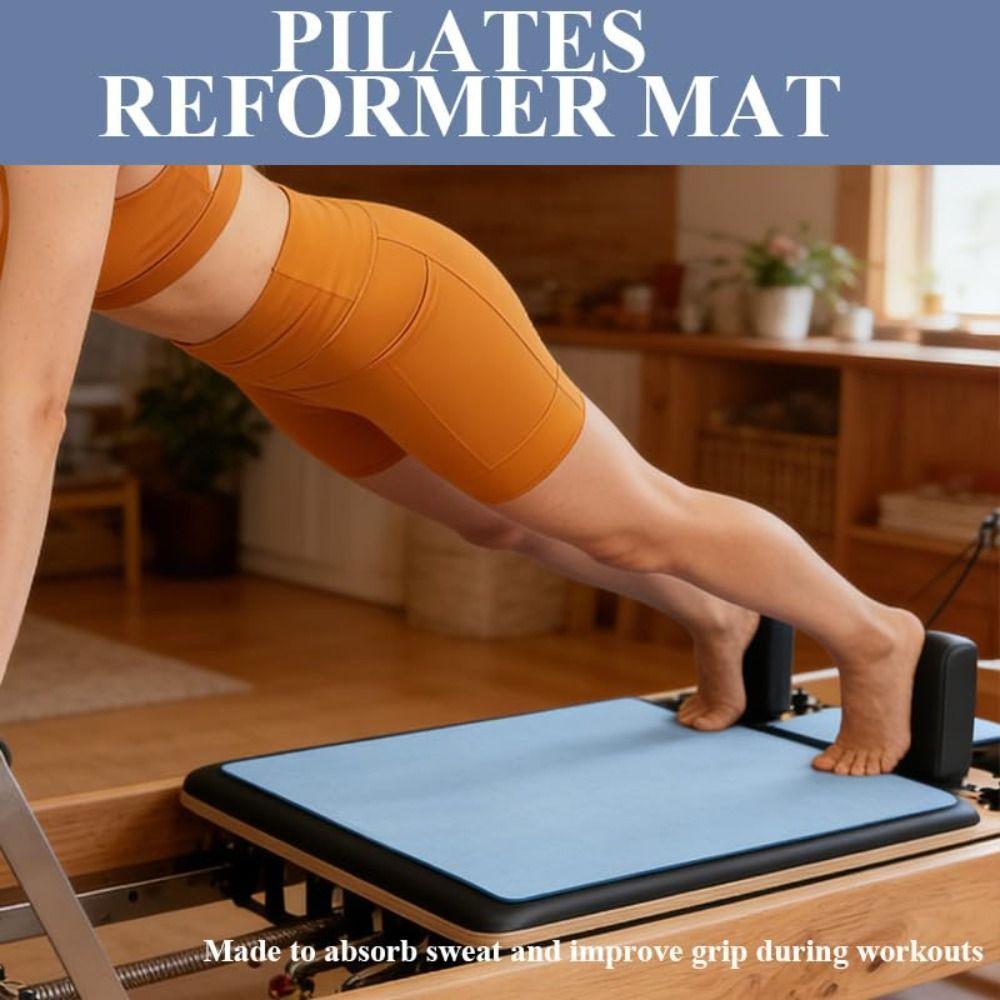 Fleece Pilates Mats Non-Slip Pilate Reformer Machine Cover Pilates Reformer Mat  Pilates Training