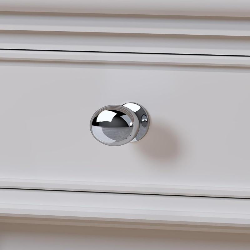 Owalne uchwyty do szuflad Lekkie aluminiowe gałki zestaw do stylu współczesnego Solidna wydajność i doskonałe dopasowanie do wystroju wnętrz
