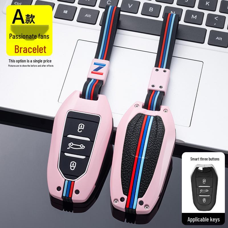 Peugeot Car Key Cover for Dongfeng 408, 4008, 308, 3008, 508, 5008, 2008 – Snap Button Shell