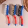 Wire Brush/Bristle Brush/Nano Silk Brush W Silicone Handle Grip For Rust Wielding Slag Dirt Paint Scrubbing With Deep Cleaning