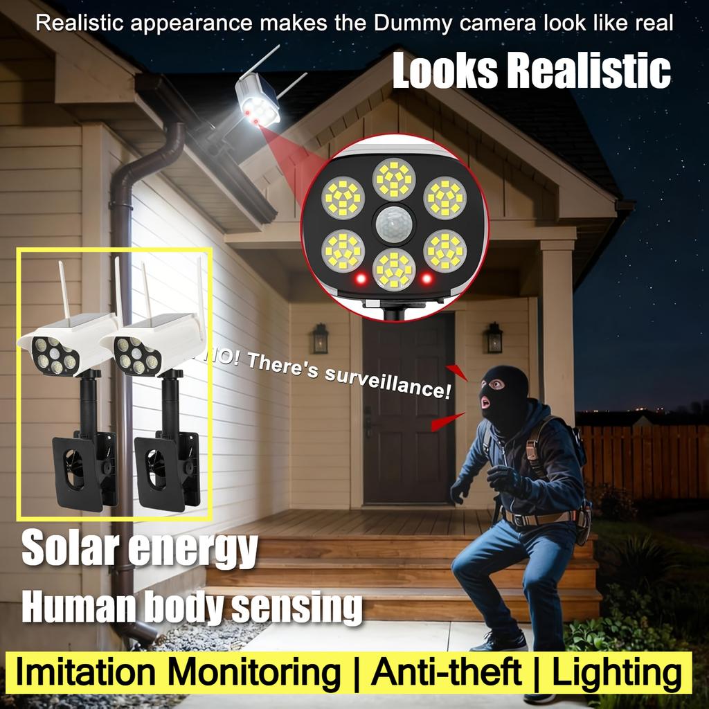 New Clip on Solar Safety Light,Outdoor Lighting,Anti-theft,Courtyard Safety Lighting with Motion Sensor,suitable for Gardens