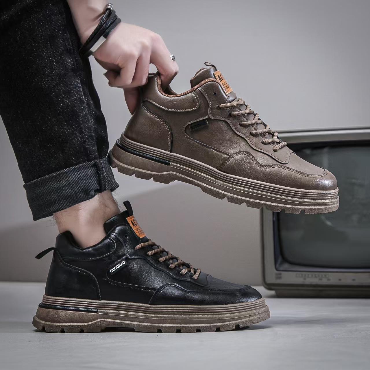 

Customized new foreign trade tooling shoes Martin boots men s shoes trendy outdoor leisure youth versatile comfortable trendy shoes 45