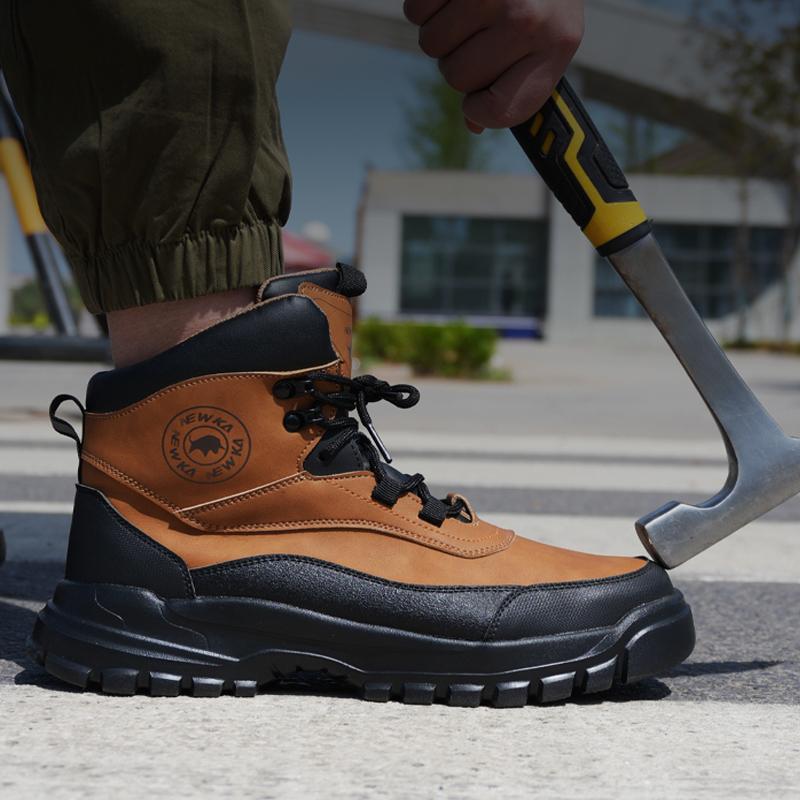 Waterproof Safety Shoes Men Boots Steel Toe Shoes Anti-smash Anti Piercing Work Boots Protection Shoes Non-slip Industrial Shoes