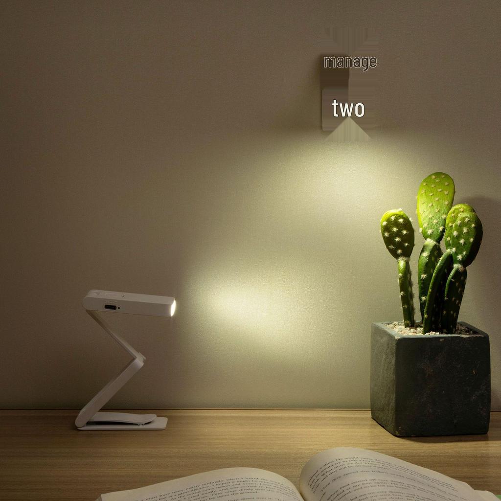 USB Rechargeable Mini Clip Desk Lamp: Portable LED Reading and Night Light, Perfect Student Gift