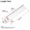 Aluminum DIN Rail Universal Type Terminal Blocks Durable Slotted Guide  Electrical Installation