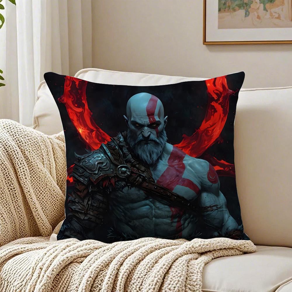 Game Mythological GGod of WWar Cushion Cover Pillowcase Antidustmite Living Room Sofa Decor Cushion Room
