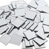 50pcs Mini Square Silver 4cm Acrylic Mirror Tiles Stickers mall Adhesive Mosaic for DIY Crafts Art Supplies Home Wall Door Decor
