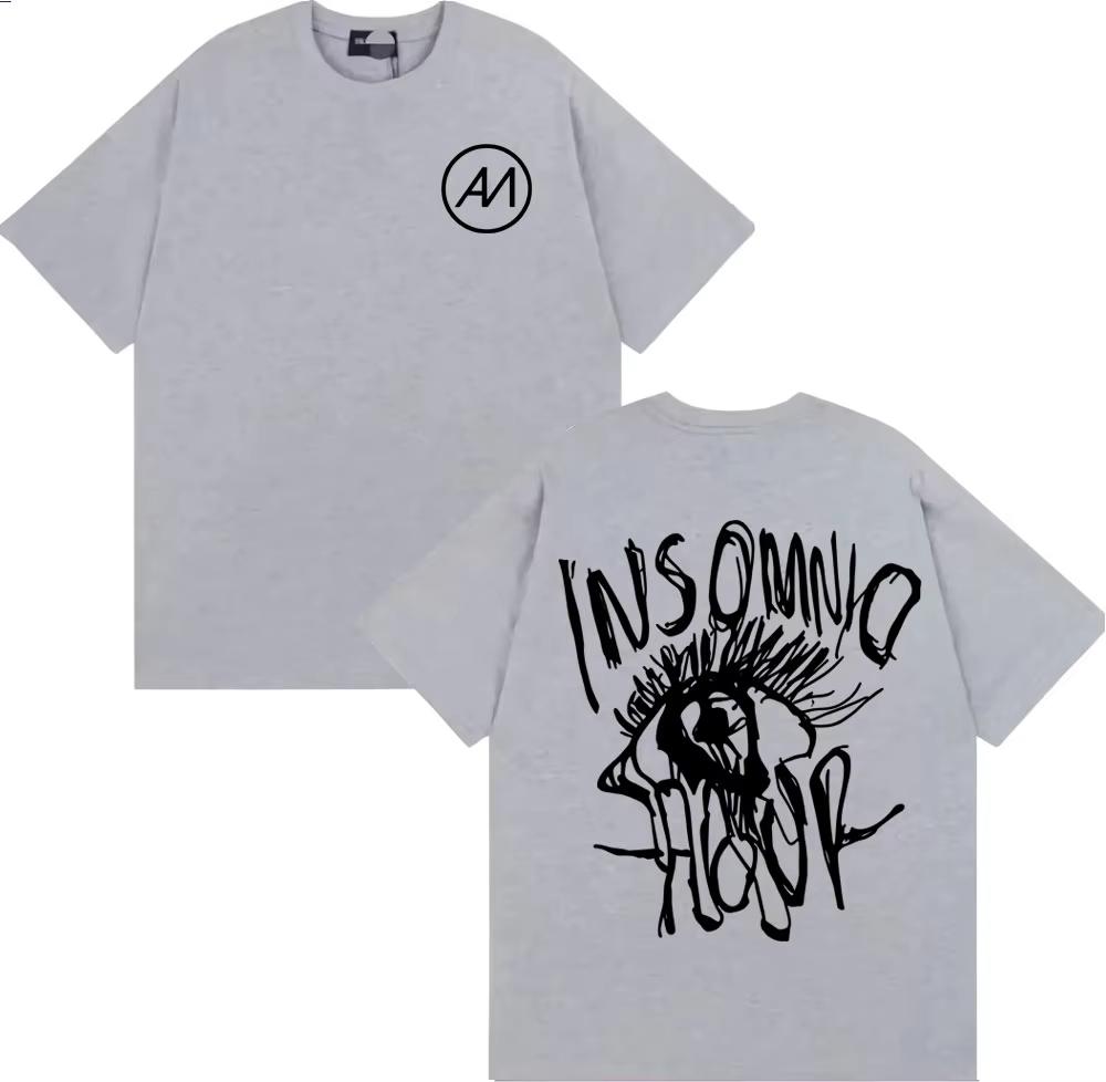 Singer Abraham Mateo Insomnio Tour 2025 Merch T-shirt Men Women Fashion Hip Hop Streetwear T Shirts Casual Comfort Loose T Shirt