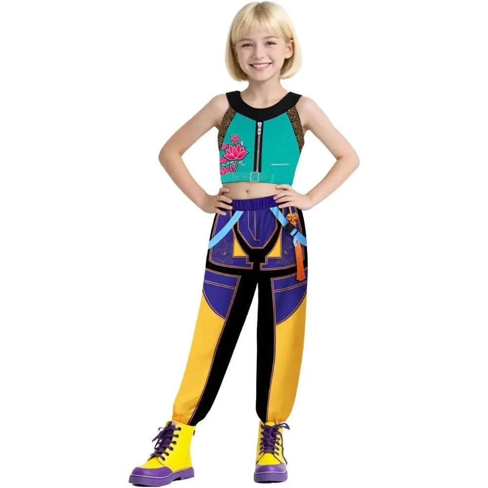Kpop Rumi Zoey Mira Parti Cosplay Kostümü Çocuklar İblis Avcıları Gençler Sahne Kıyafeti Pop Şarkıcıları 4-14 Yaş İçin Giydirme