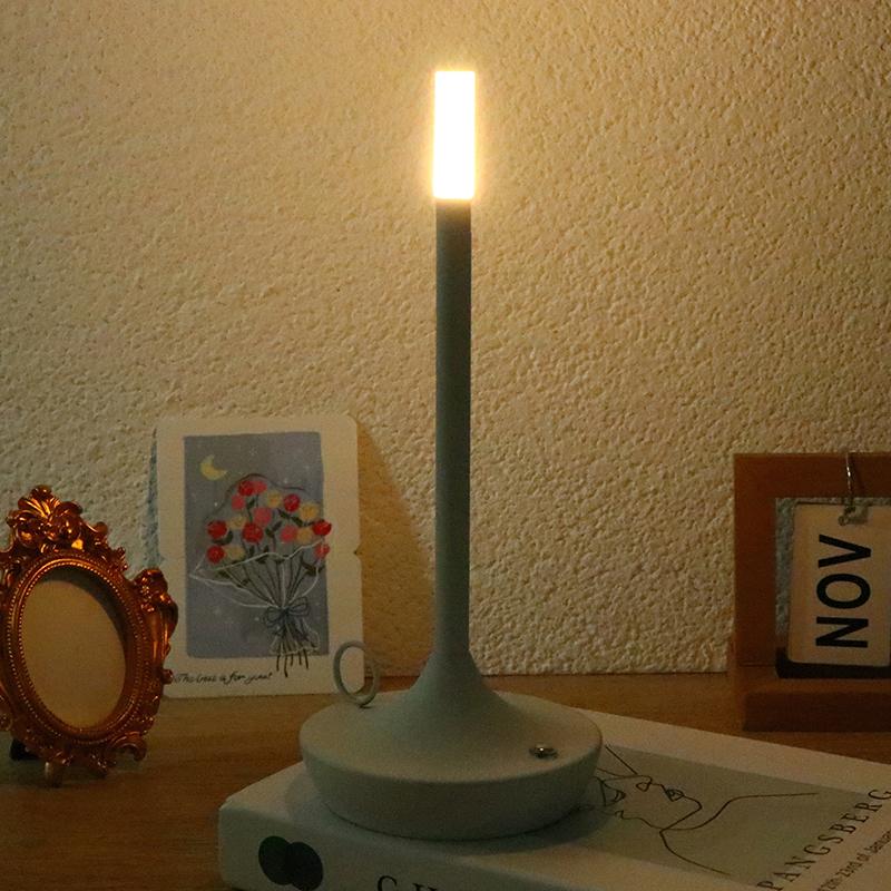 

Candle Light Touch Charging Table Lamp Rechargeable Decorative Ambient Table Light Outdoor Camping Portable Lamps 1 Pcs