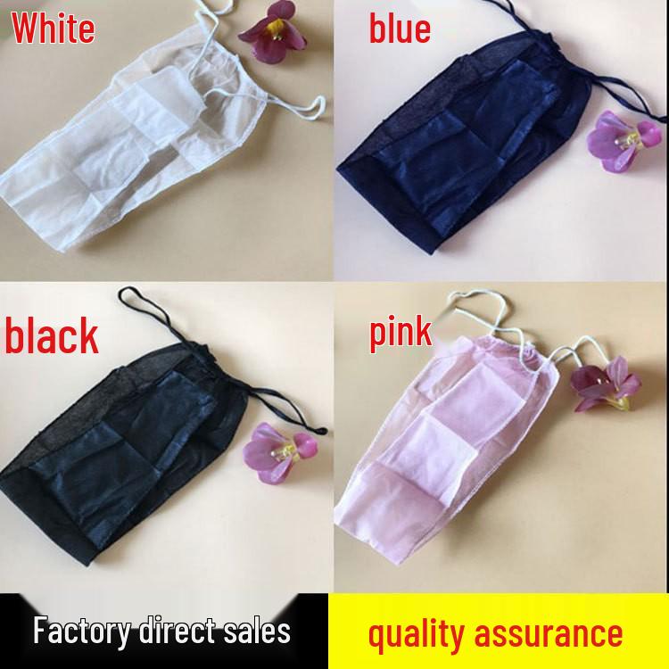 Breathable Non-Woven Disposable Spa T-Back Thong Underwear Set for Beauty Salon & Sauna