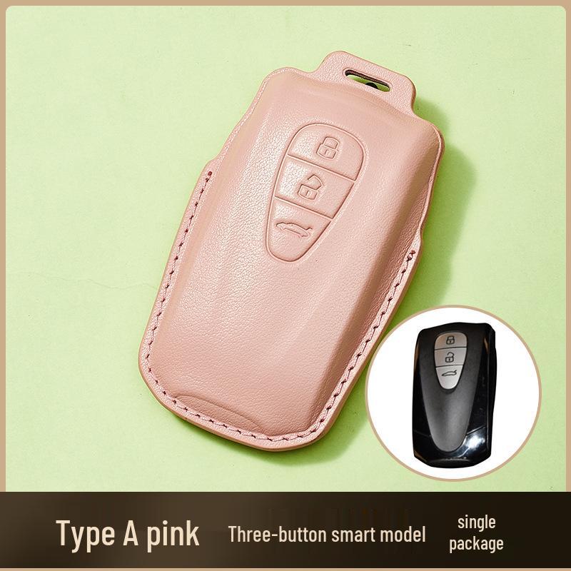 

Genuine Leather Car Key Bag for Qiantu K50 with Buckle
