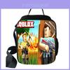 Spacious Roblox Insulated Lunch Bag For Kids With Adjustable Shoulder Strap