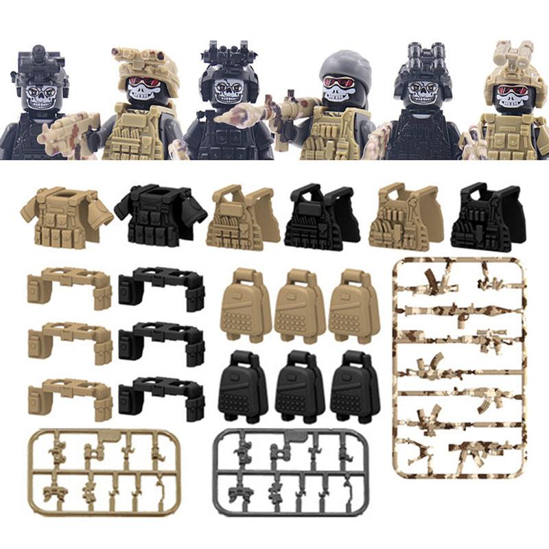 City Patrol Police Motorcycle Car Pursuit Prisoners Model Building Blocks Enlighten Action Figure Toys For Children