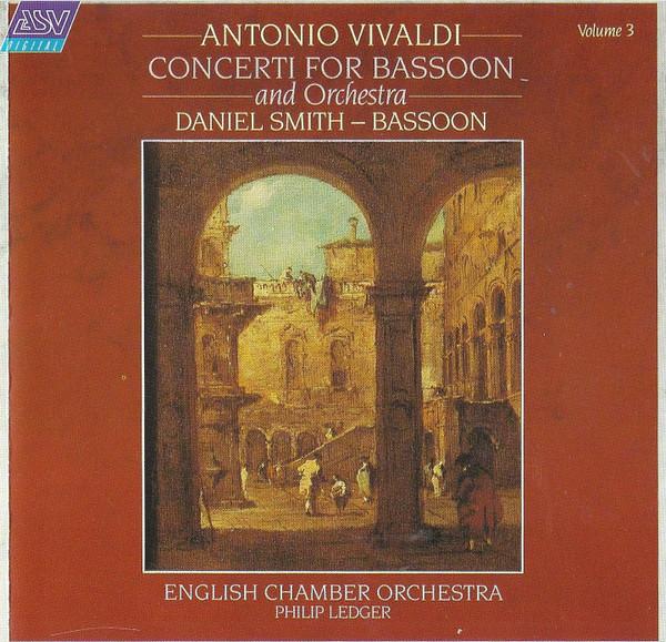 

CD VIVALDI - Bassoon Concertos Vol 3 CDDCA662 ASV UK Classical Used