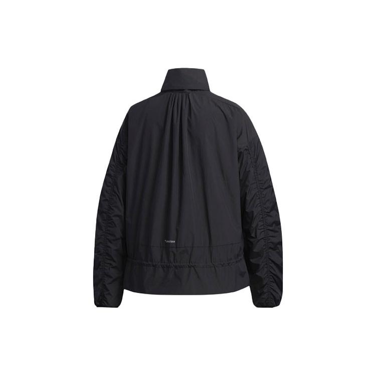 adidas Retro Sports Stand Collar Jackets Women's Black ED0962