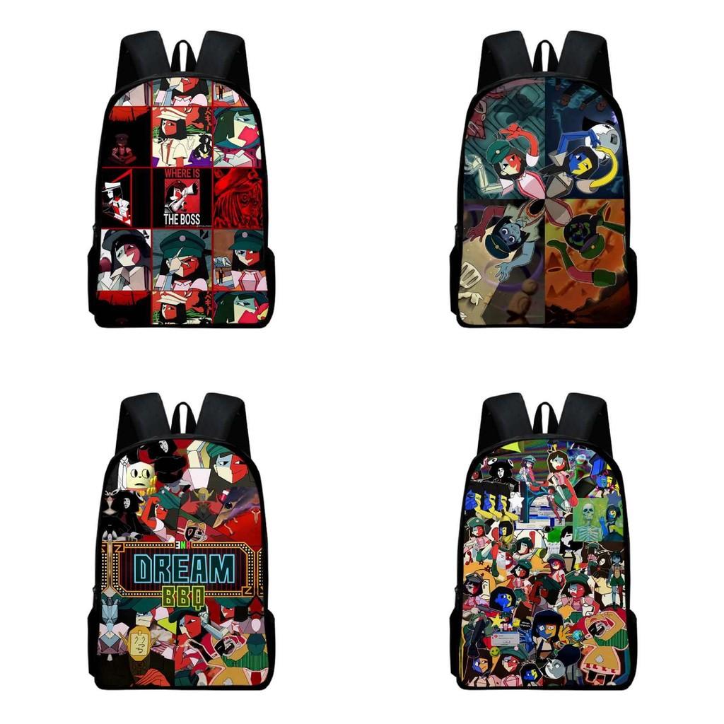 Ena Dream Bbq Student Book Backpack Fashionable Prints Schoolbag Gifts Kids