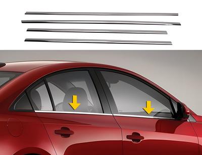 Universal Lower Moldings (4 Pcs, Stainless Steel) 91cm by 2.5cm, 82cm by 2.5cm