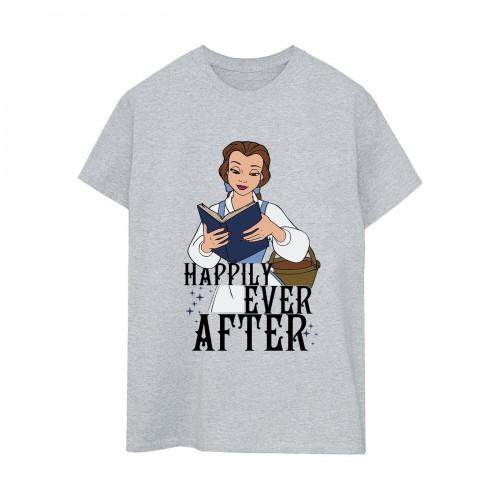 Beauty And The Beast Womens/Ladies Happily Ever After Reading Boyfriend T-Shirt