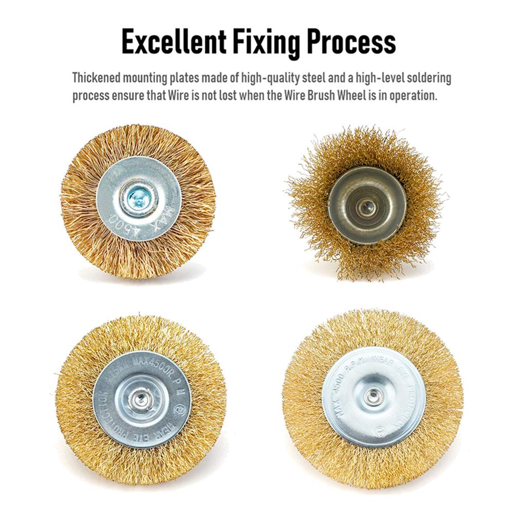 7Pcs Wire Brush Wheel Cup Brush Set for Drill Die Grinder Abrasive Tools Wire Brush Drill Tool Polishing Rust Removal