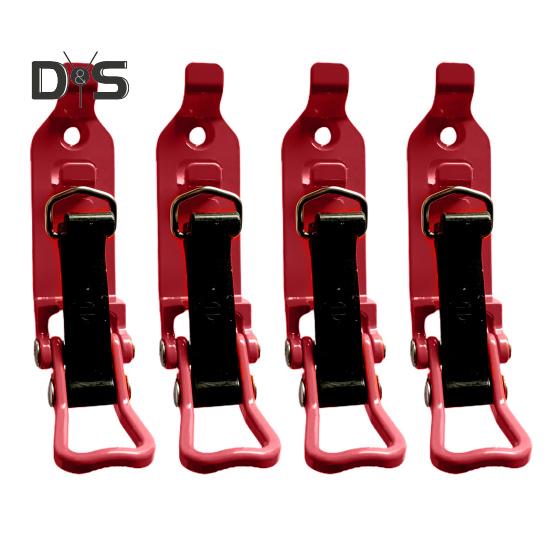 

4 шт. кронштейны для лопат, металлические зажимы, нержавеющие, прочные, быстросъемные, несущие, оборудование, держатель для инструментов, крепление, автомобильные аксессуары 4pcs красный