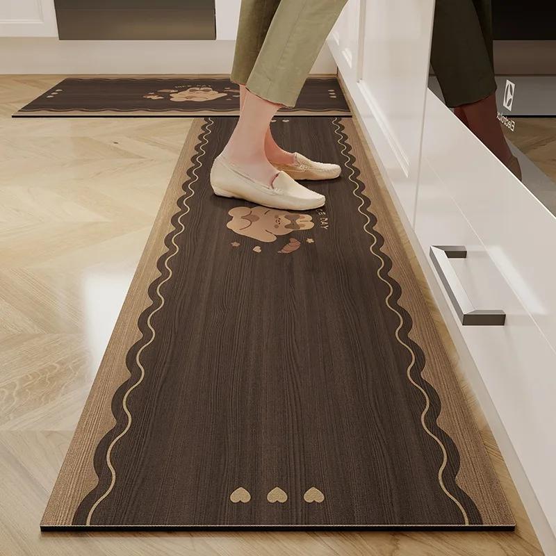

Kitchen Floor Mat Waterproof Non-slip Carpet Pvc Leather Foot Mats Long Home Decoration Rug Alfombra Cocina 50x80cm