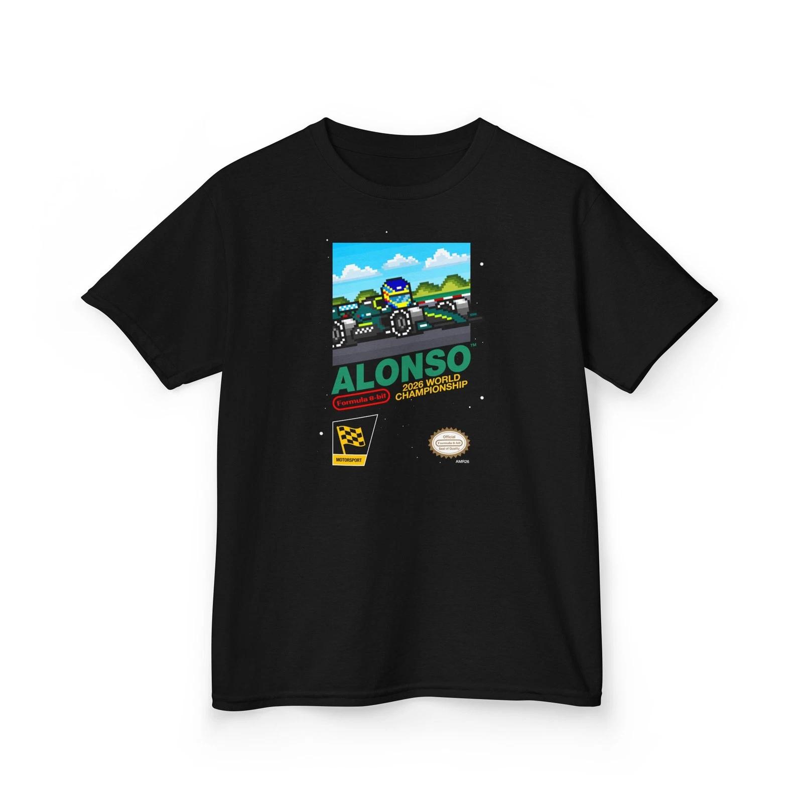 Alonso 8-bit Game Kids Heavyweight 100% Cotton T-shirt L
