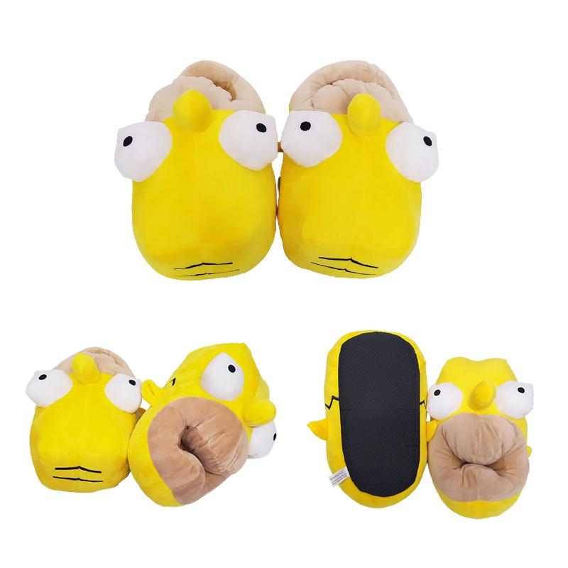 Simpson 3d Plush Slippers Warm Comfy And Cozy Winter Indoor Shoes