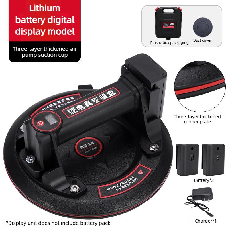 8 Inches Industrial Air Pump Vacuum Powerful Electric Suction Cup Automatic Air Refill Glass Tile Handling Tool Tiling Machine