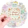 50Pcs/Set Mental Health . Reminder Label Art Series 04 Stickers Waterproof DIY Fashion Doodle Decals Stickers