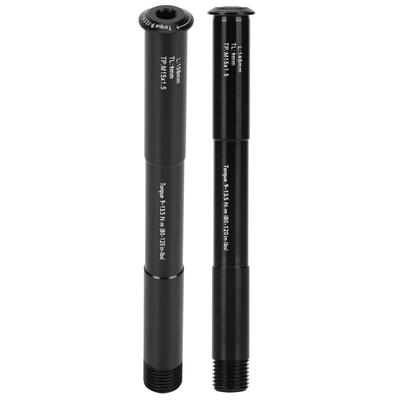Bike Front Fork Axle Front Hub Tube Thru Shaft Boost Aluminium Alloy for RockShox Bike Front Fork Axle Mountain Bike Tube Shaft