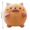 Face Down Kitten Ball Table Rest Pillow Cat Circular Kitten Ball Plush Pillow  Workplace