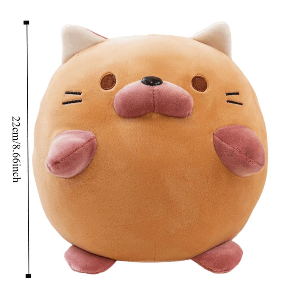 Face Down Kitten Ball Nap Pillow Cat Circular Kitten Ball Plush Pillow  School