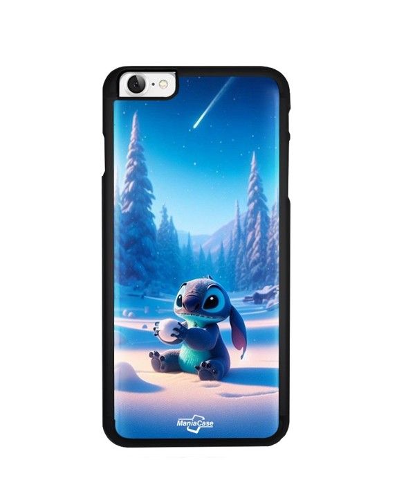 Handyhülle - Maniacase - Iphone 8 - Flexibel - Silikon - 3D Stitch niedlich Sternenhimmel schwarz