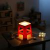 Ornament Plastic Material LED Mini Stool LED Light Stool Shape Night Light Cute Design Mini Size Phone Holder Desktop Use