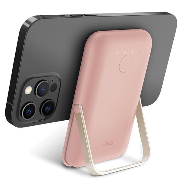 Powerbank 5000mAh UNIQ - szybkie ładowanie PD, USB-C, różowy