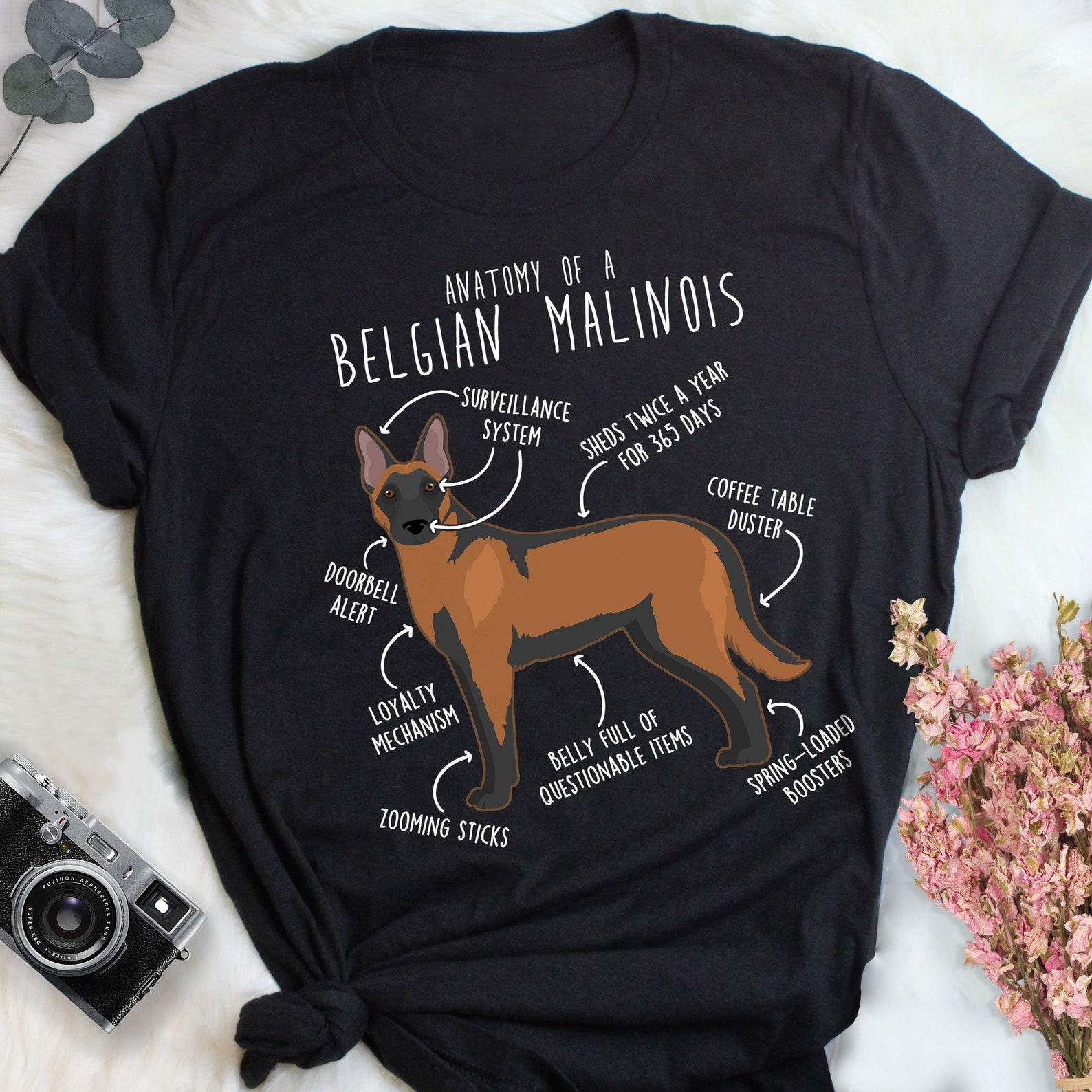 Belgian Malinois Shirt, , , Funny Dog Lover Gift, Cute Belgian Malinois Mom Dad T-shirt, Pet Lover Tshirt, Shepherd Mahogany Red Mal 100