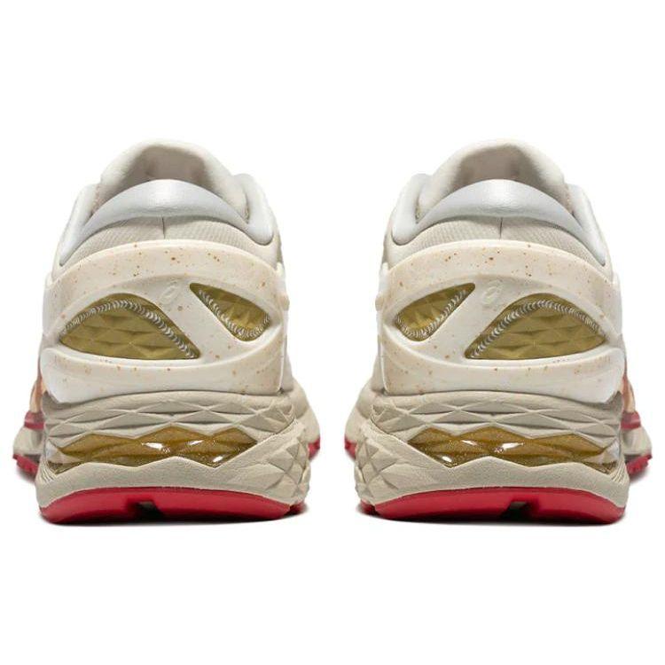Asics Metarun Cushioning Non-Slip Low-Top Running Shoes Women Sneaker Beige Red 1012B543-200