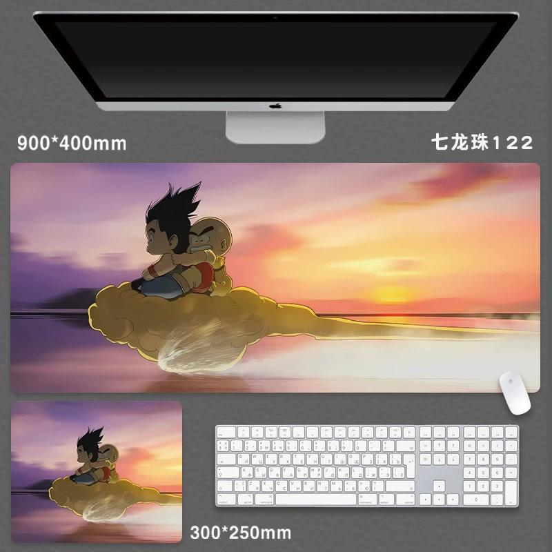 High Quality Japanese Animation Seven Dragon Ball Mouse Pad Oversized Boys Animation Two-dimensional E-sports Game Computer Keyboard Student Desk Pad