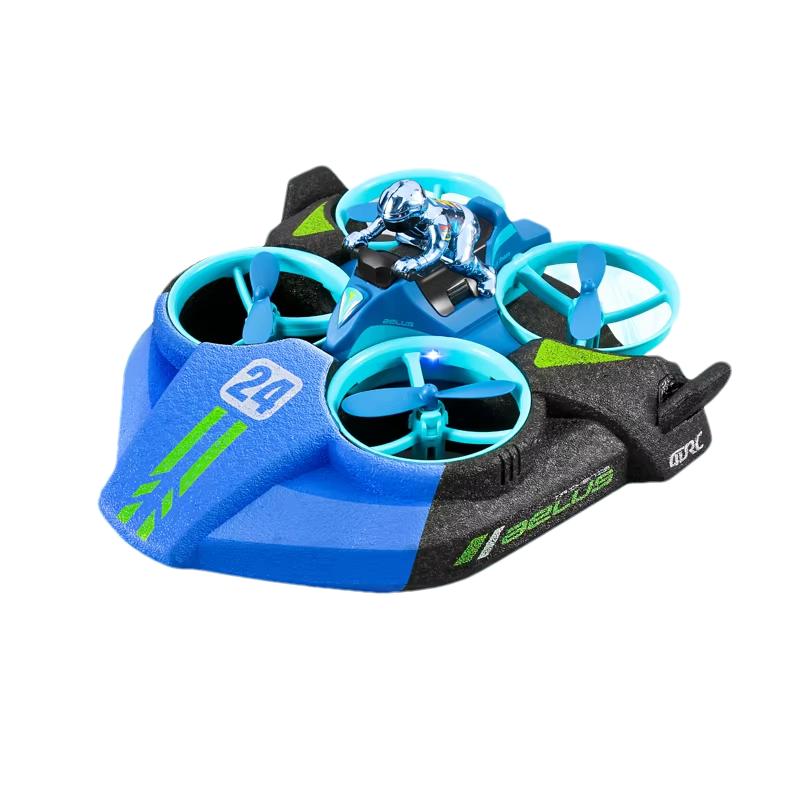 Multifunktionales RC-Hovercraft, 3-in-1 Quadcopter, Boot, Helikopter & Drohnen-Kombination