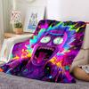 1pc Rick Sanchez Blanket Lightweight Flannel Throw For Sofa, Bed, Travel, Camping, Livingroom, Office, Couch, Chair, And Bed