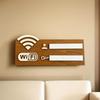 1Pc Rustic Wooden Wifi Password Sign, Vintage Wall-Mounted Wireless Network Indicator Plaque, Multi-Purpose Home Decor Accessory