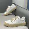 Chaussures en cuir souple nouvelle collection automne Chaussures à semelle plate style britannique Lisses Tendance Sport et loisirs xs