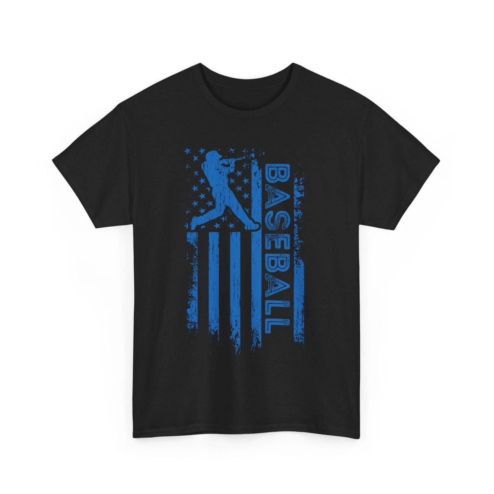 Baseball Player American Flag Shirt, Baseball Sports Lovers T shirt 4XL