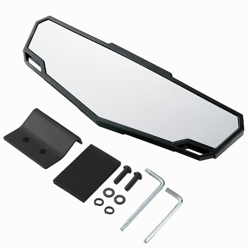 

360 Degree Adjustable Clear Visibility Convex Rear View Mirror Shatter Resistant for 570 900 1000 with Factory Mounting 1