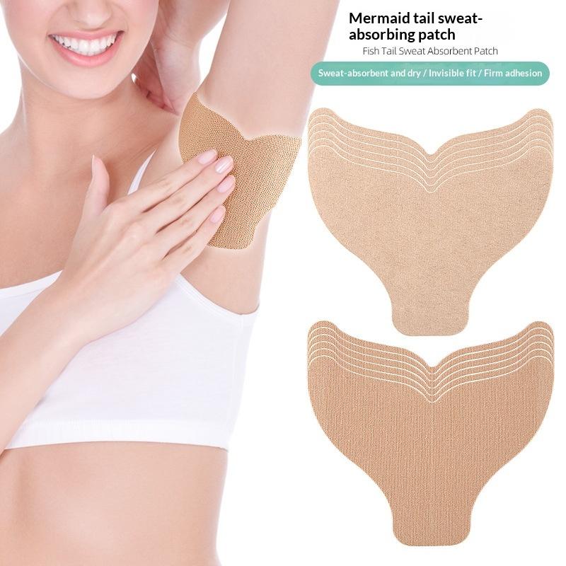 10Pcs Unisex Underarm Sweat Pads Lightweight Easily Concealable Fit for Daily Commute