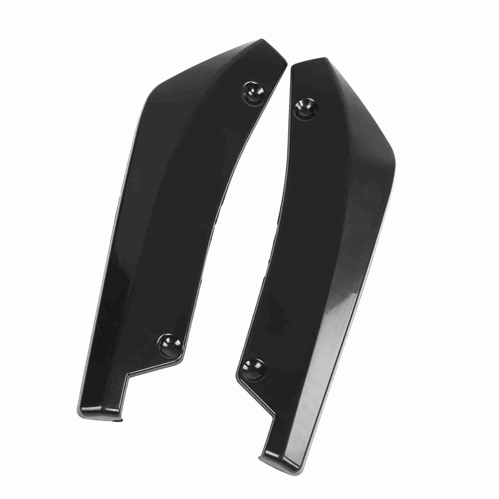 

1 Pair of Universal Car Modified Rear Bumper Canard Diffuser Spoiler Lip Splitter Fins Black